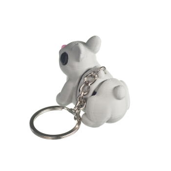 Królik szary - brelok do kluczy